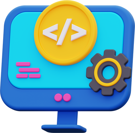 3d web development icon