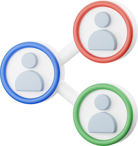 Networking 3D Icon
